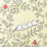 Shimaenaga Long-tailed Tit Long Umbrella (Off White) - 60cm Windproof - Techo Treats