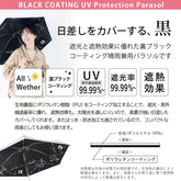 Shimaenaga Long-tailed Tit Mini Folding Umbrella (Square Mini) - 47cm All-weather UV- and Heat-blocking - Techo Treats