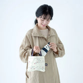 Shimaenaga Long-tailed Tit Mini Folding Umbrella (Square Mini) - 47cm All-weather UV- and Heat-blocking - Techo Treats