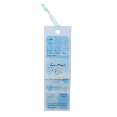 Signet seal PET Stickers - LIGHT BLUE - Techo Treats
