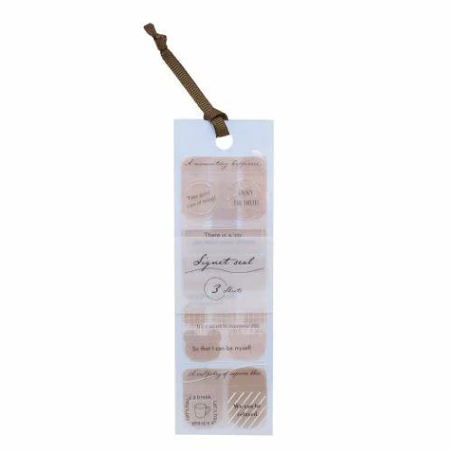 Signet seal PET Stickers - MOCHA - KAMIO JAPAN - Default Title by Techo Treats Stationery