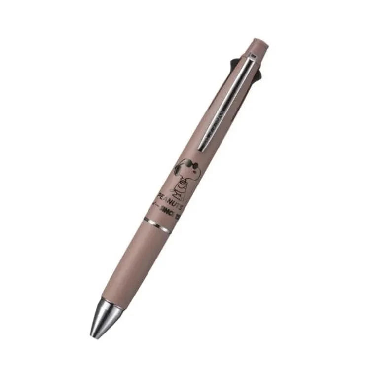 Snoopy Jetstream 4&1 Multifunction Ballpoint Pen 0.5mm - Mocha Brown (75th Anniversary Limited Color) - Techo Treats
