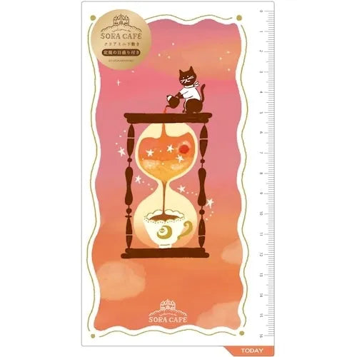 SORA CAFE A6 Personal Clear Underlay - Evening - Furukawa Shiko - Default Title by Techo Treats Stationery
