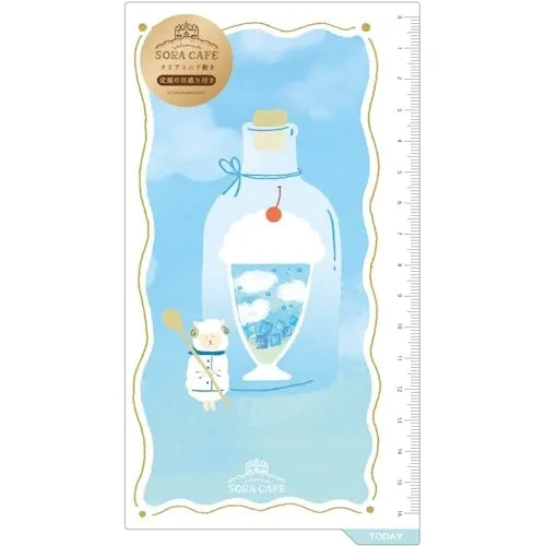 SORA CAFE A6 Personal Clear Underlay - Lunch - Furukawa Shiko - Default Title by Techo Treats Stationery