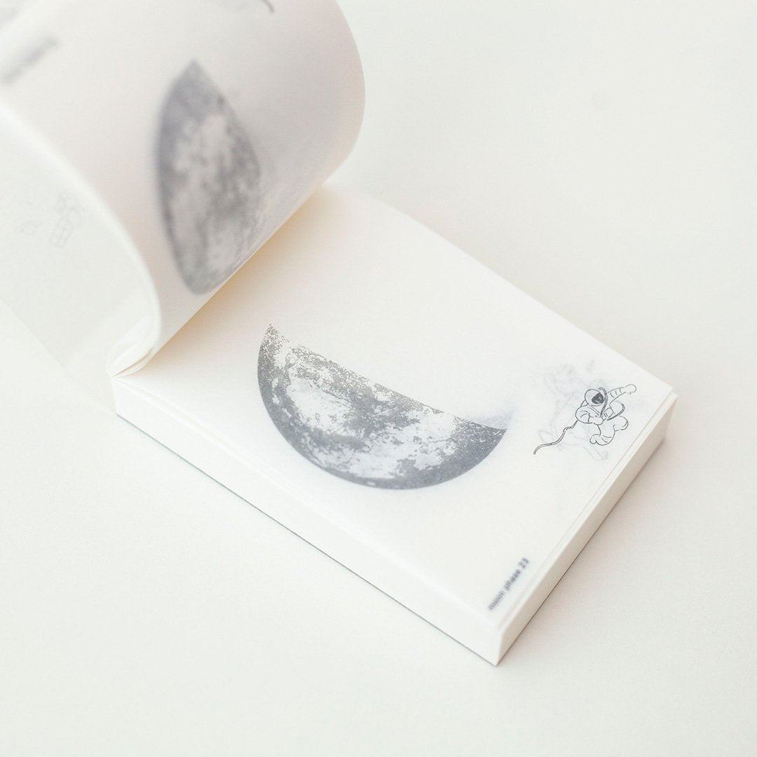 sora moon memo - Silver Crescent Moon - Techo Treats