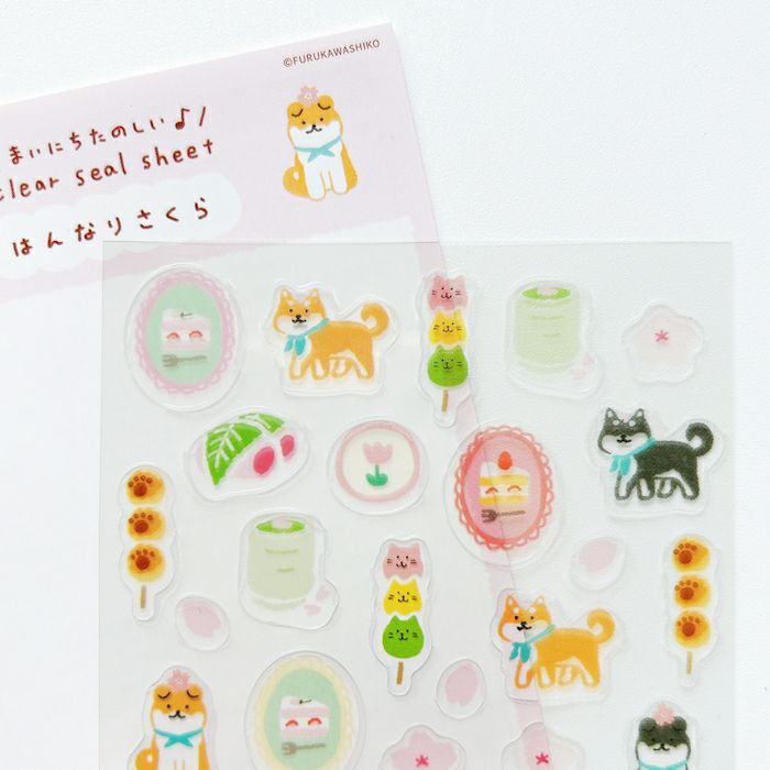 Spring Limited Clear Sticker Sheet - Hannari Sakura - Techo Treats