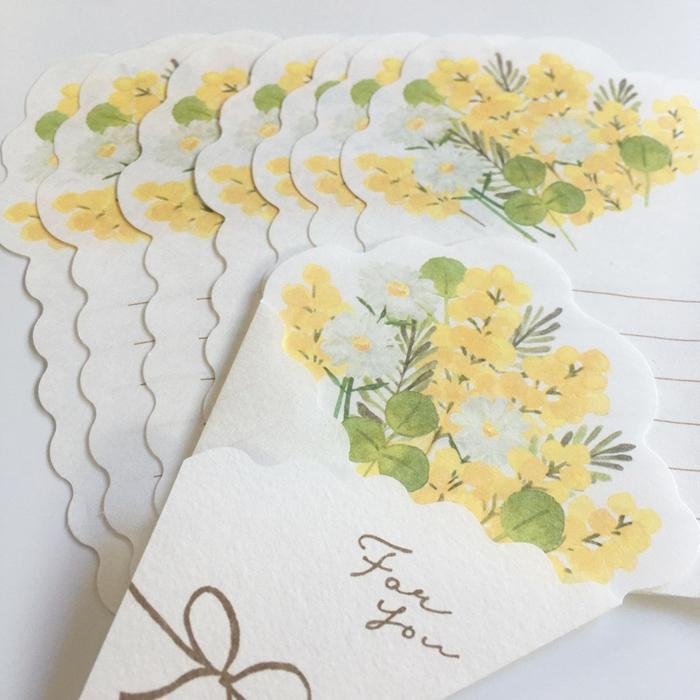Spring Limited Flowers Letter - Mimosa - Furukawa Shiko - Default Title by Techo Treats Stationery