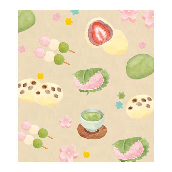 Spring Limited Memo Pad - Sakura and Japanese Sweets - Furukawa Shiko - Default Title by Techo Treats Stationery