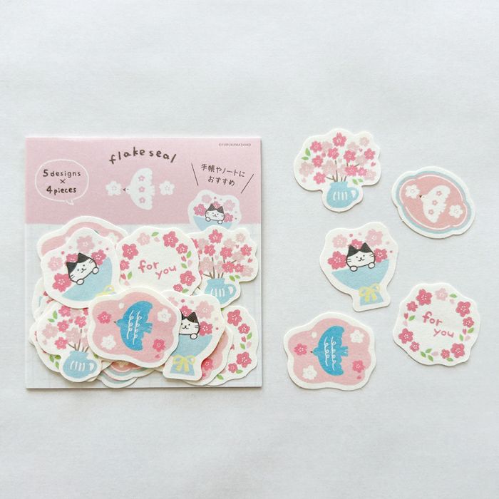 Spring Limited Washi Flake Seal - Sakura - Techo Treats