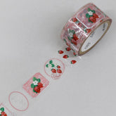 Stamp Story Foil-stamped Clear Tape - Strawberry - Techo Treats
