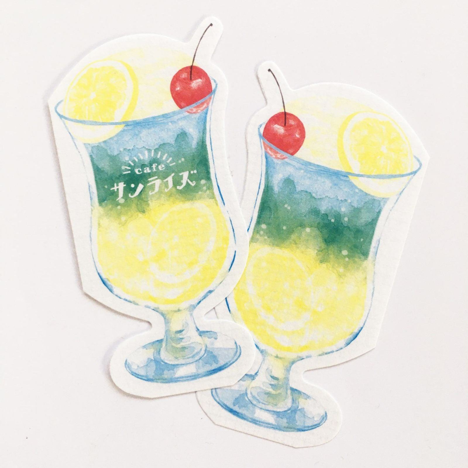 Summer Limited Die-cut Mini Letter - Cafe Sunrise - Furukawa Shiko - Default Title by Techo Treats Stationery