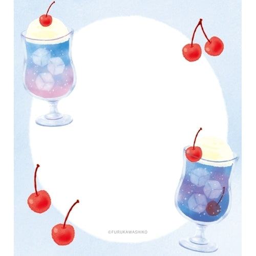 Summer Limited Memo Pad - Purple Soda - Furukawa Shiko - Default Title by Techo Treats Stationery