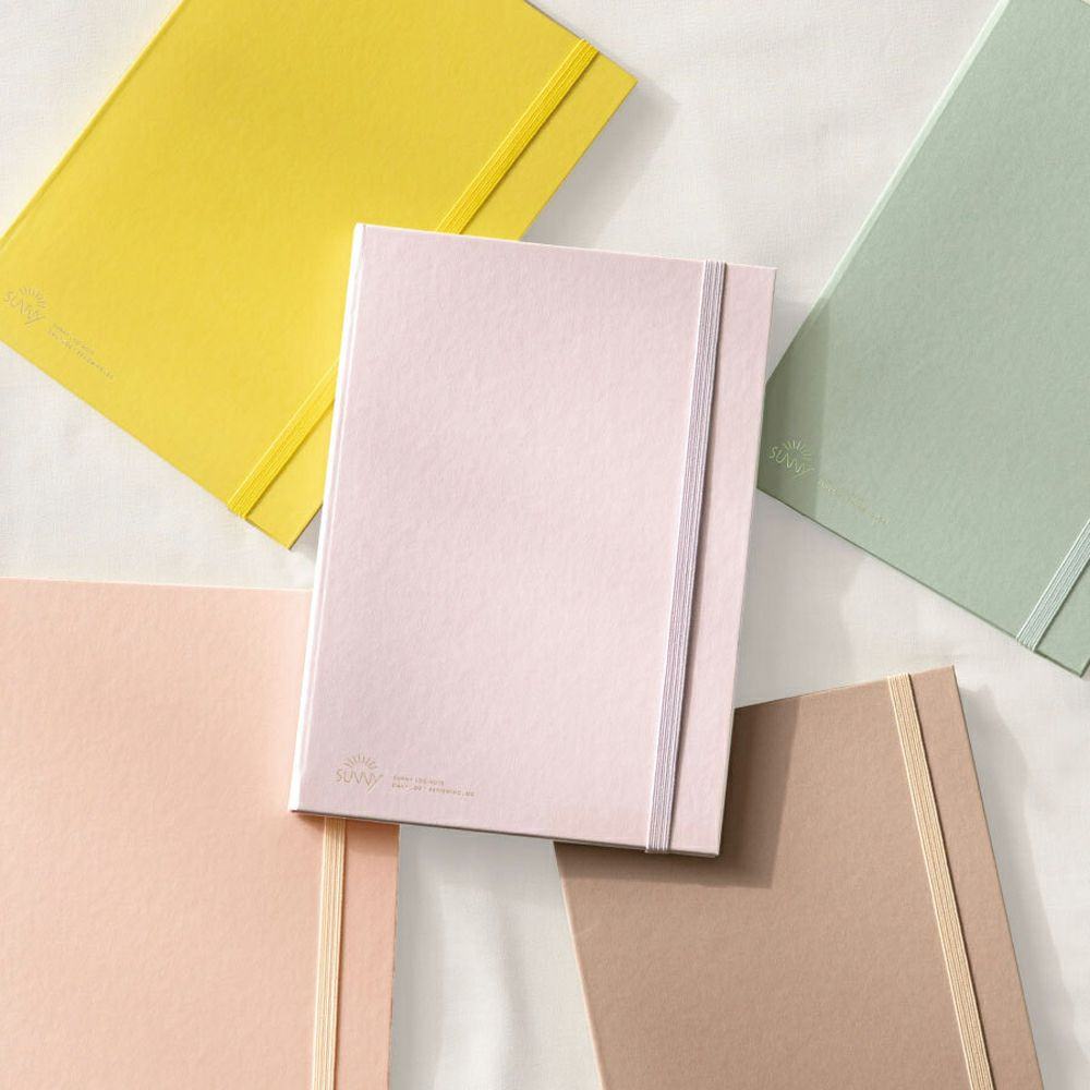 SUNNY LOG NOTE A5 - Yellow - IROHA PUBLISHING - Default Title by Techo Treats Stationery