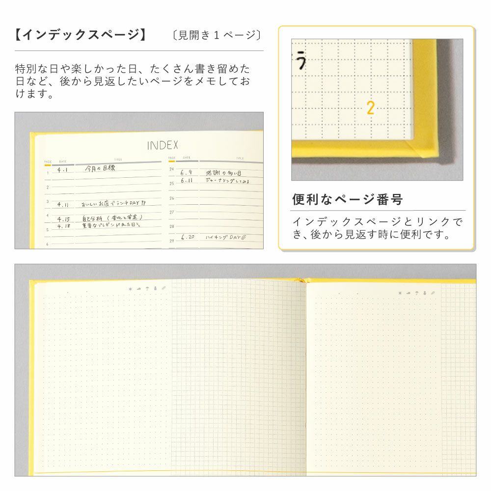 SUNNY LOG NOTE A5 - Yellow - Techo Treats