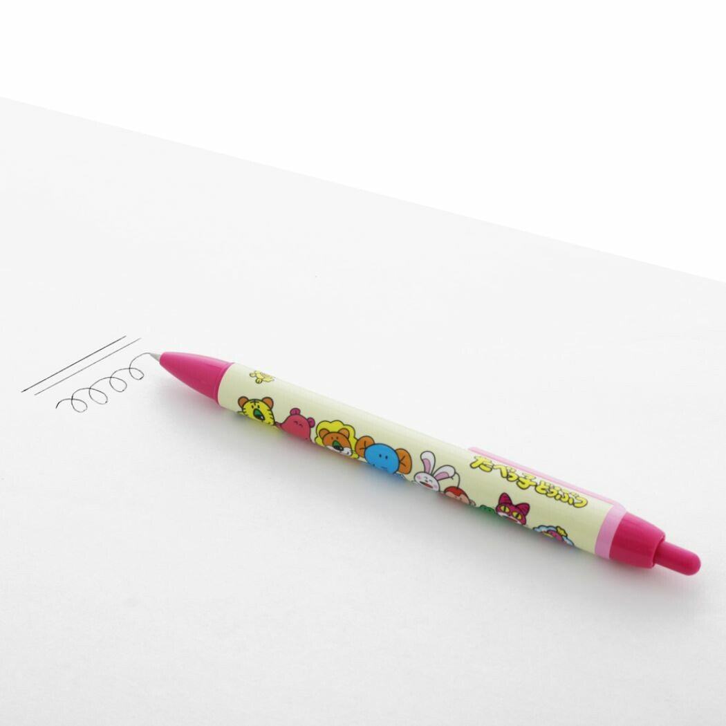 Tabekko Animal Vol.7 - Knock Type Ballpoint Pen - Pink - Sun-Star Stationery - Default Title by Techo Treats Stationery