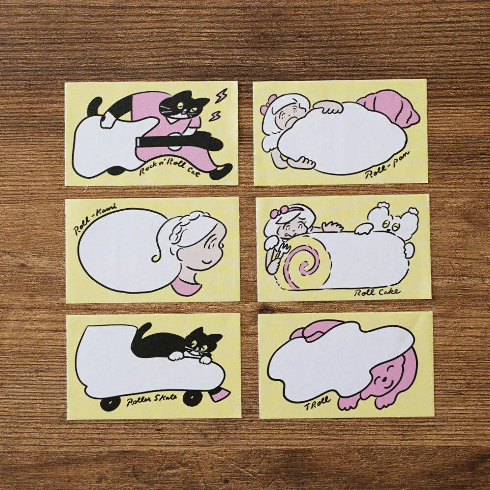 Tegashima x Heisuke Kitazawa - Roll Sticky Notes "all roll fusen” - Techo Treats