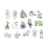 The Alps Story Foil-stamped Flake Seal - Blue - Techo Treats