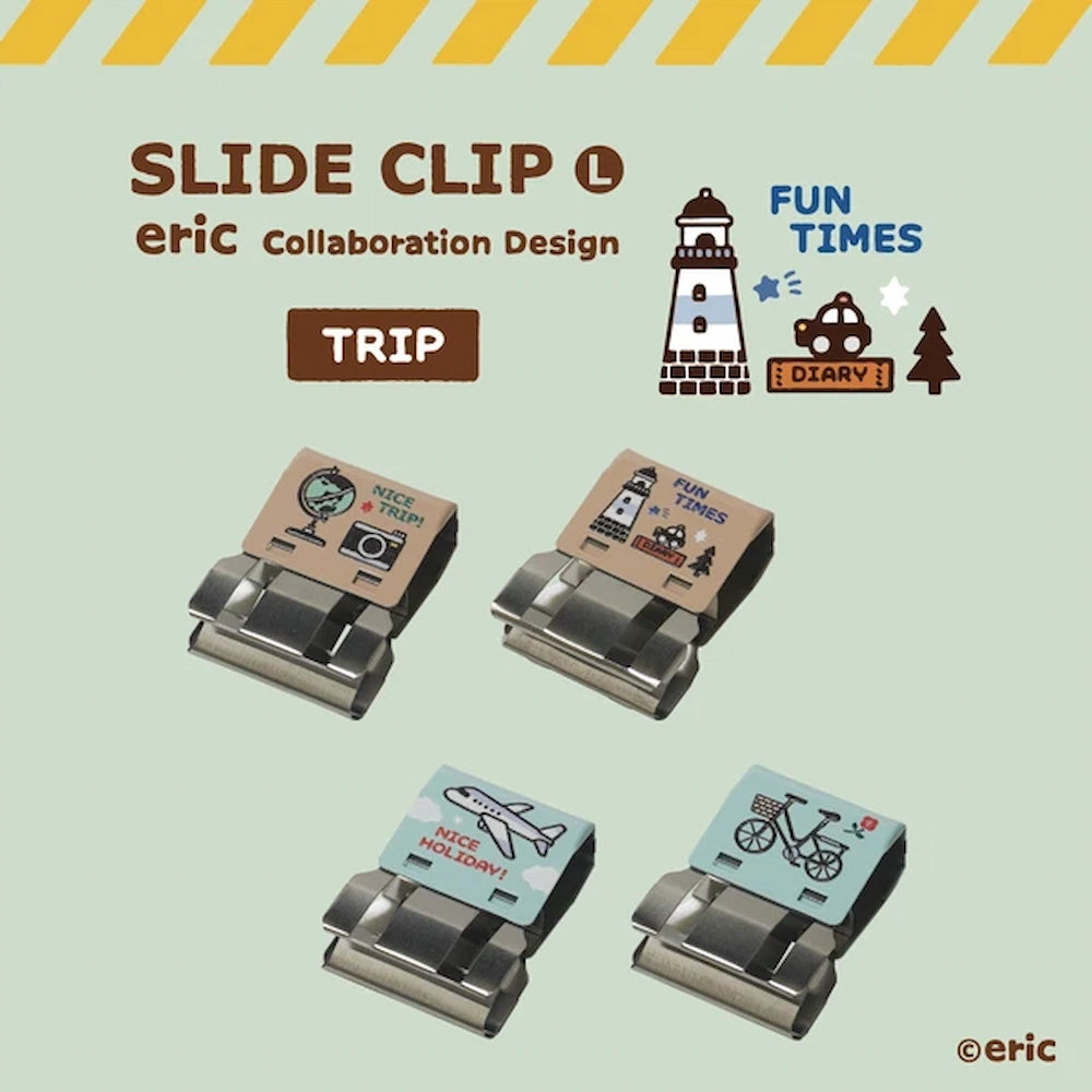 TOHKIN eric SLIDE CLIP Metal Clip - TRIP (4 pcs)