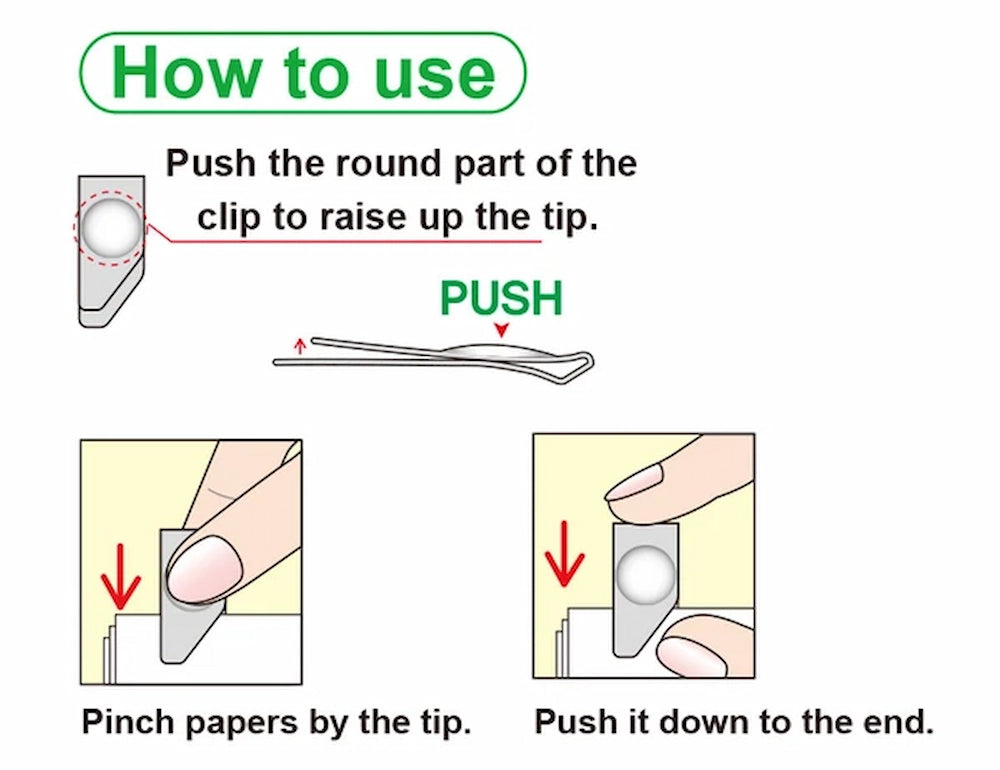 TOHKIN PINCH CLIP Metal Bookmark and Clip (8 pcs)