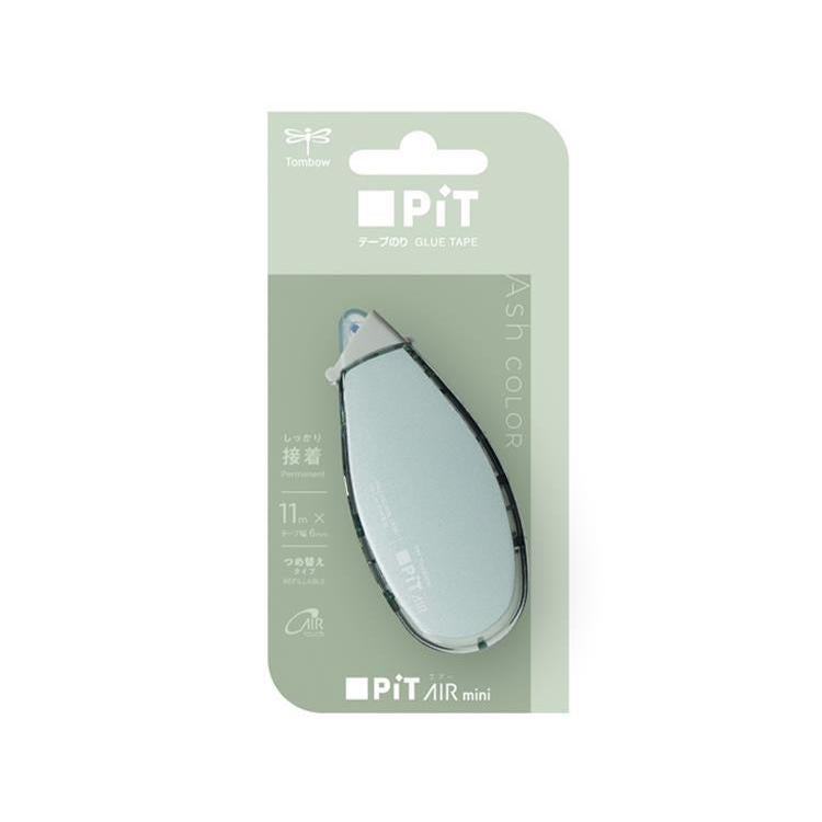 Tombow PiT AIR mini Refillable Glue Tape - Limited Ash Color Series (5 colors) - Sage by Techo Treats Stationery