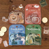 Tracing Paper Flake Stickers - Cafe - Techo Treats