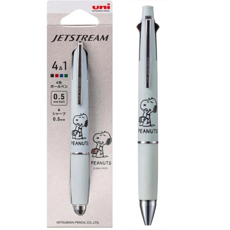 uni Snoopy JETSTREAM 4&1 Multifunction Ballpoint Pen 0.5mm - Light Blue - Default Title by Techo Treats Stationery