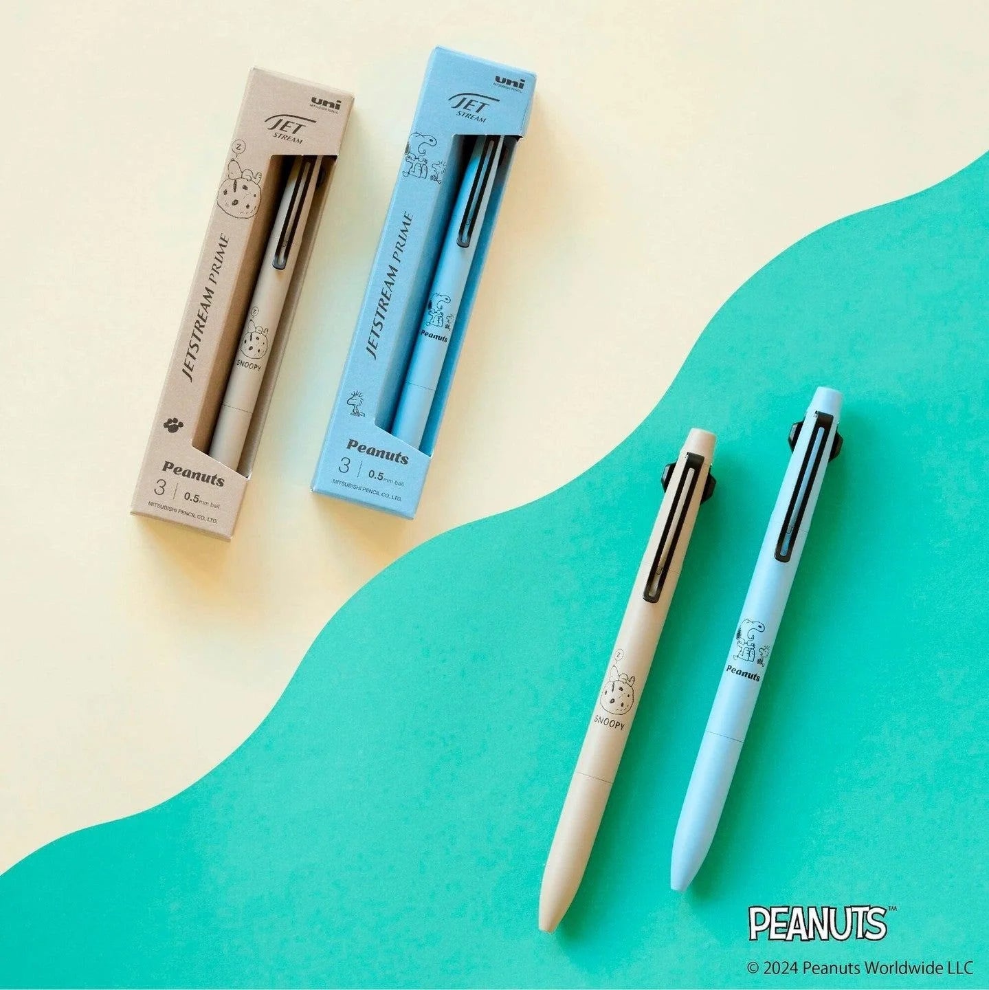 uni Snoopy JETSTREAM Prime Multifunction Ballpoint Pen 0.5mm - Latte Brown - Default Title by Techo Treats Stationery