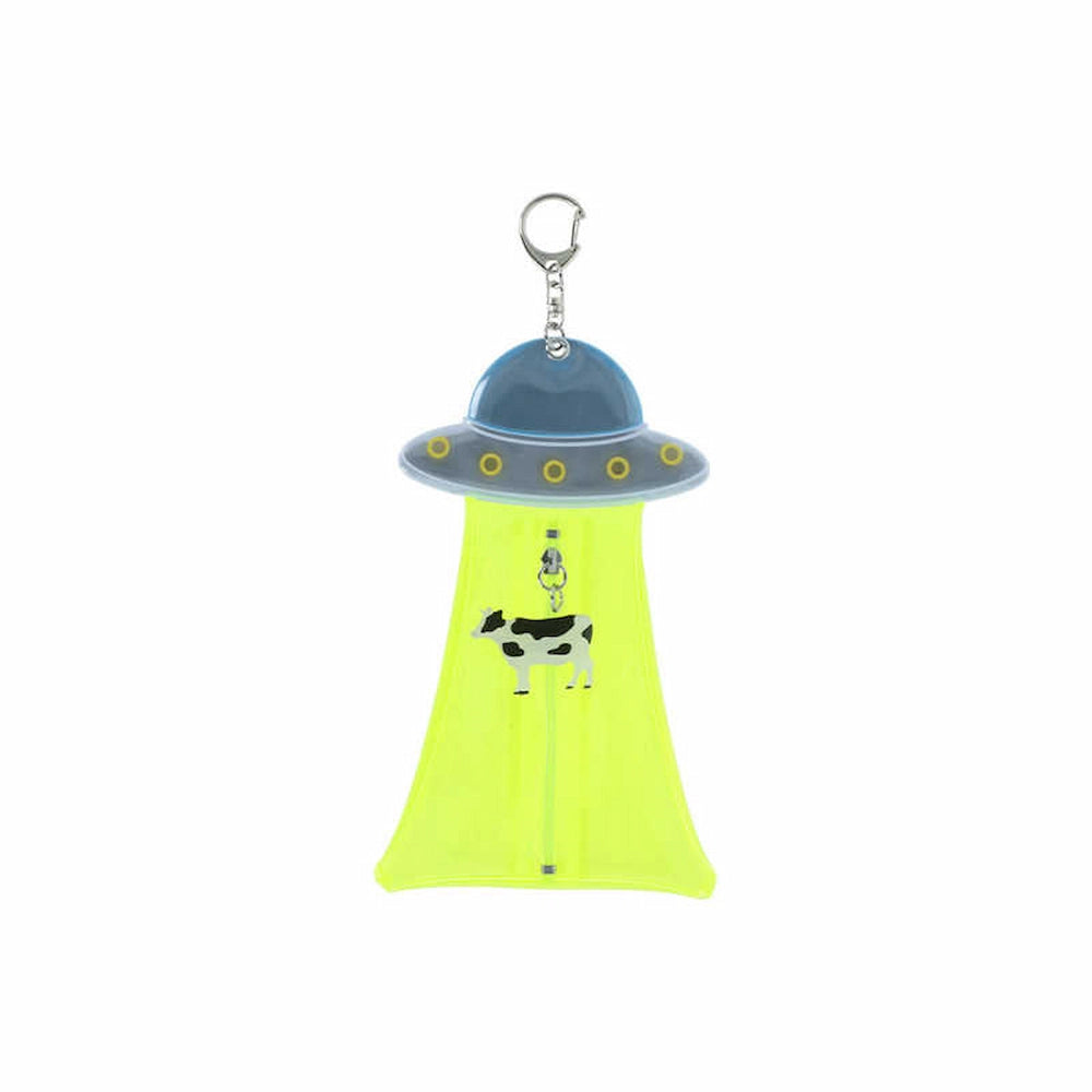Unidentified Flying Object Flat Pouch - Yellow - Sun-Star Stationery - Default Title by Techo Treats Stationery