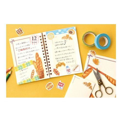 Washi Flake Stickers - Daily Bread - Furukawa Shiko - Default Title by Techo Treats Stationery