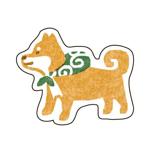 Washi Flake Stickers - Shibainu - Furukawa Shiko - Default Title by Techo Treats Stationery