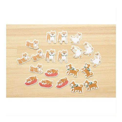 Washi Flake Stickers - Shibainu - Techo Treats