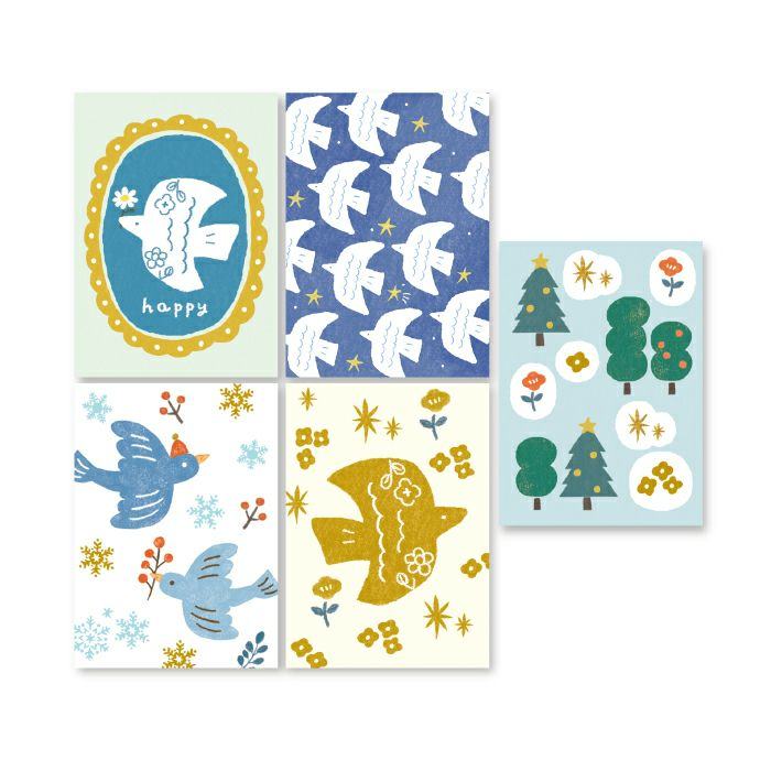 Winter Limited Deco Seal - Kirakira and Bird - Furukawa Shiko - Default Title by Techo Treats Stationery