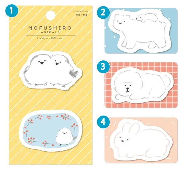 Winter Limited Die-cut Sticky Notes - Rabbit - Furukawa Shiko - Default Title by Techo Treats Stationery