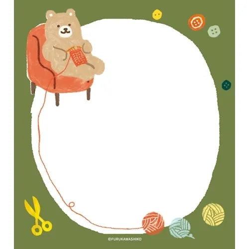 Winter Limited Memo Pad - Bear - Techo Treats