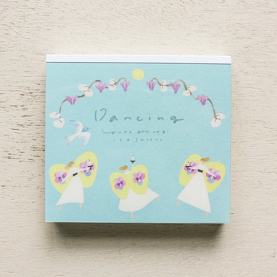 Yuka Hiiragi Block Memo - Dancing - cozyca products - Default Title by Techo Treats Stationery