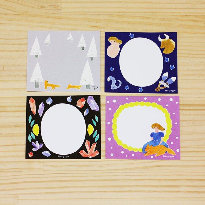 Yuka Hiiragi Block Memo - Night - cozyca products - Default Title by Techo Treats Stationery