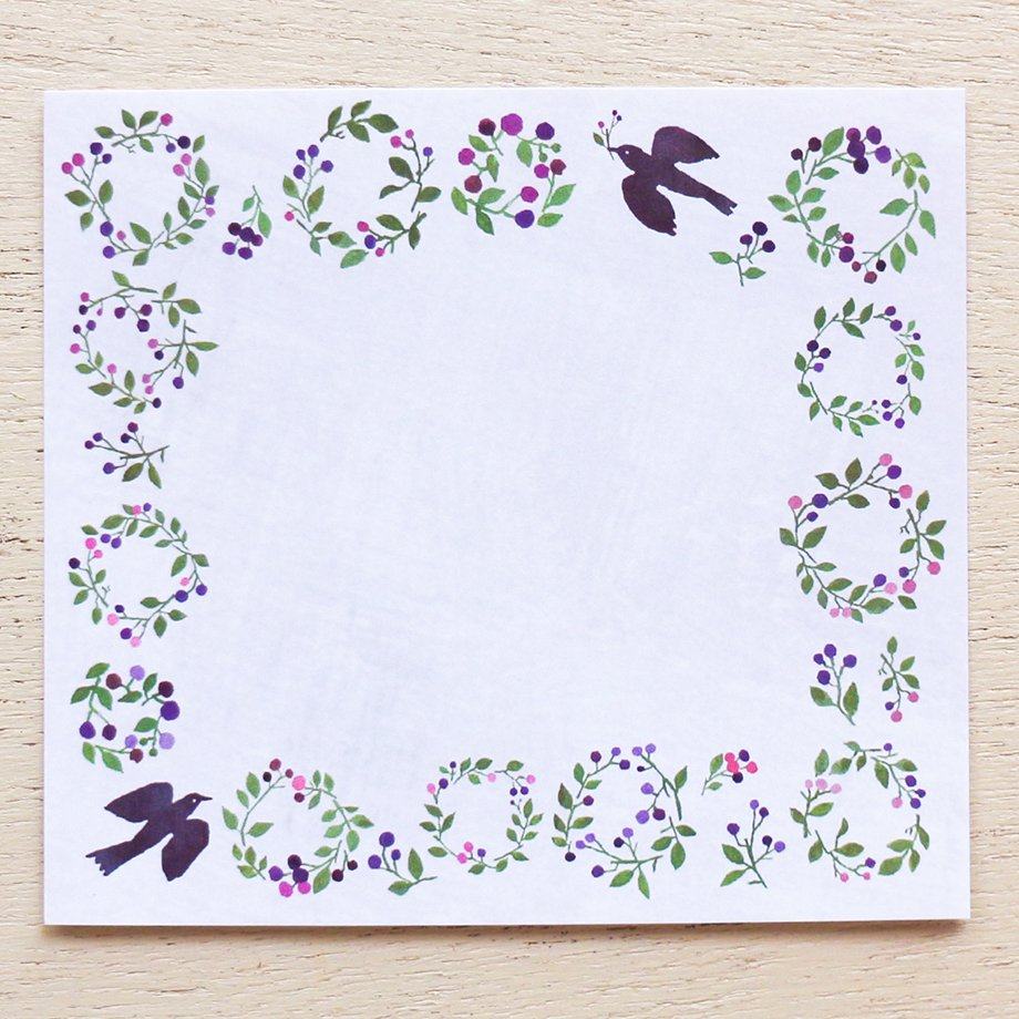 Yuko Omori Block Memo - Michikusa Bana - cozyca products - Default Title by Techo Treats Stationery