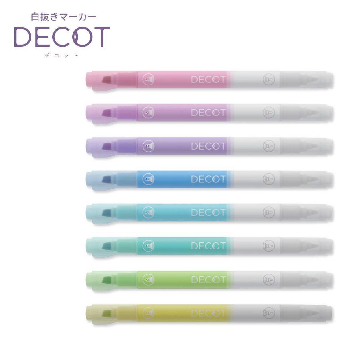 DECOT Vol.1 White Reversal Marker (8 colors) - Sun-Star Stationery - Pink by Techo Treats Stationery