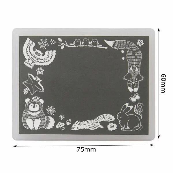 KONOIRO Paintable Penetrating Stamp - Forest Animal Pattern - Kodomo no Kao - Default Title by Techo Treats Stationery
