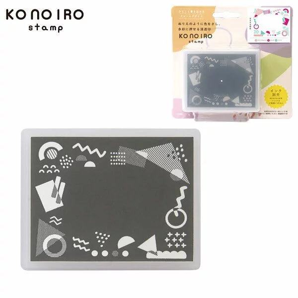 KONOIRO Paintable Penetrating Stamp - Memphis Pattern - Kodomo no Kao - Default Title by Techo Treats Stationery
