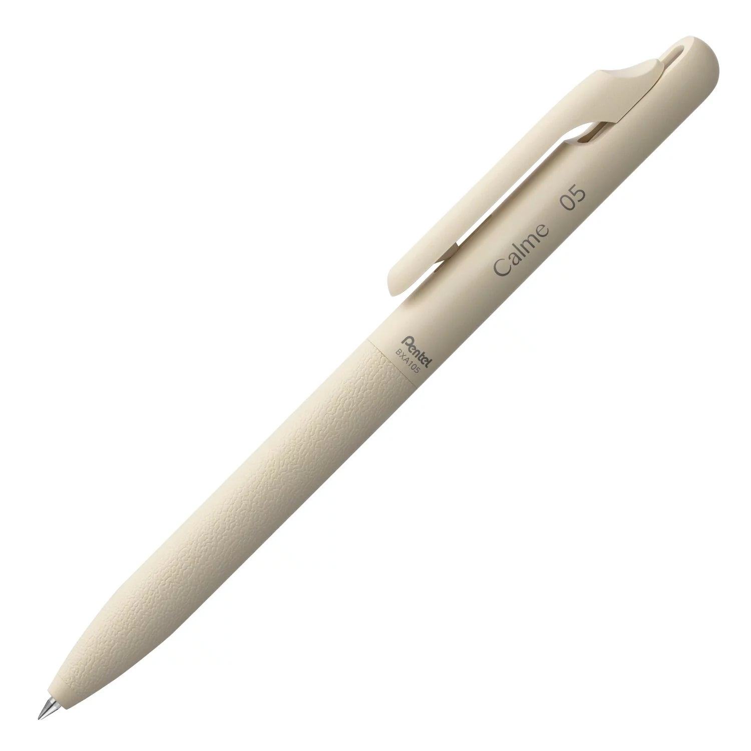 Pentel Calme Quiet Ballpoint Pen 0.5mm (4 body colors) - 2023 Limited - Beige 米色 by Techo Treats Stationery