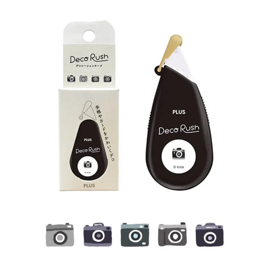 PLUS Deco Rush 6mm Decoration Tape - Series 52 (14 designs) - Camera by Techo Treats Stationery