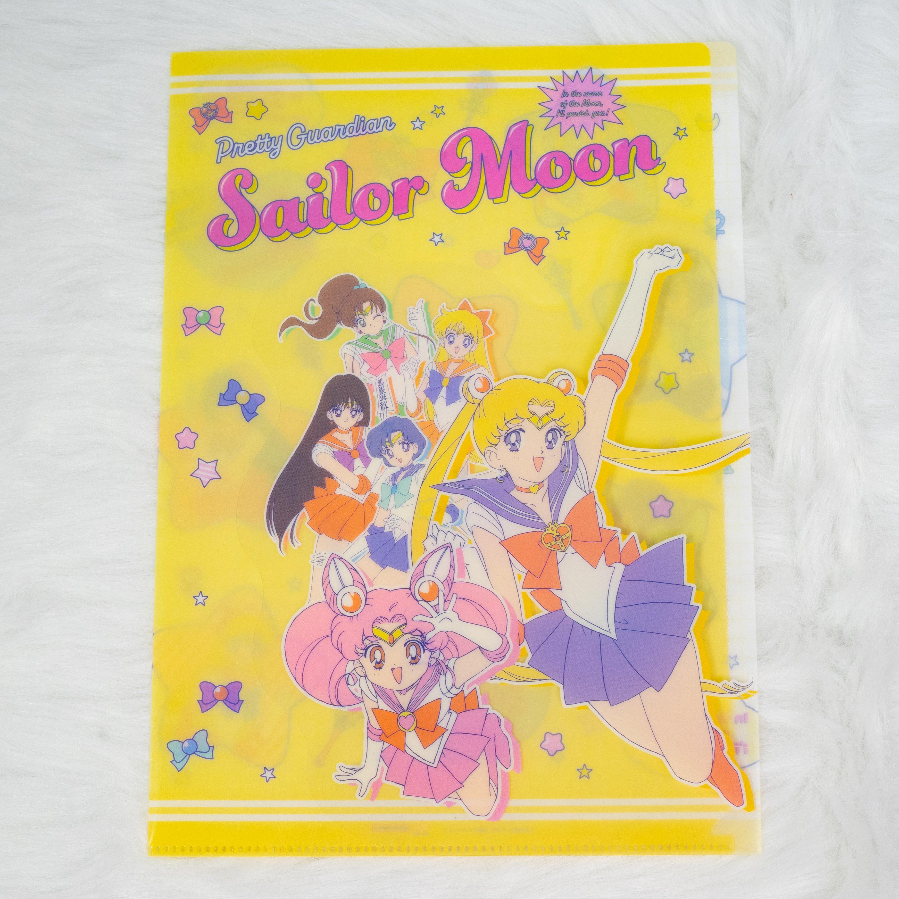 Sailor Moon 30th Anniversary Limited Series - A4 Clear Folder with Die-cut Flap (2 designs) - Sun-Star Stationery - Style A by Techo Treats Stationery