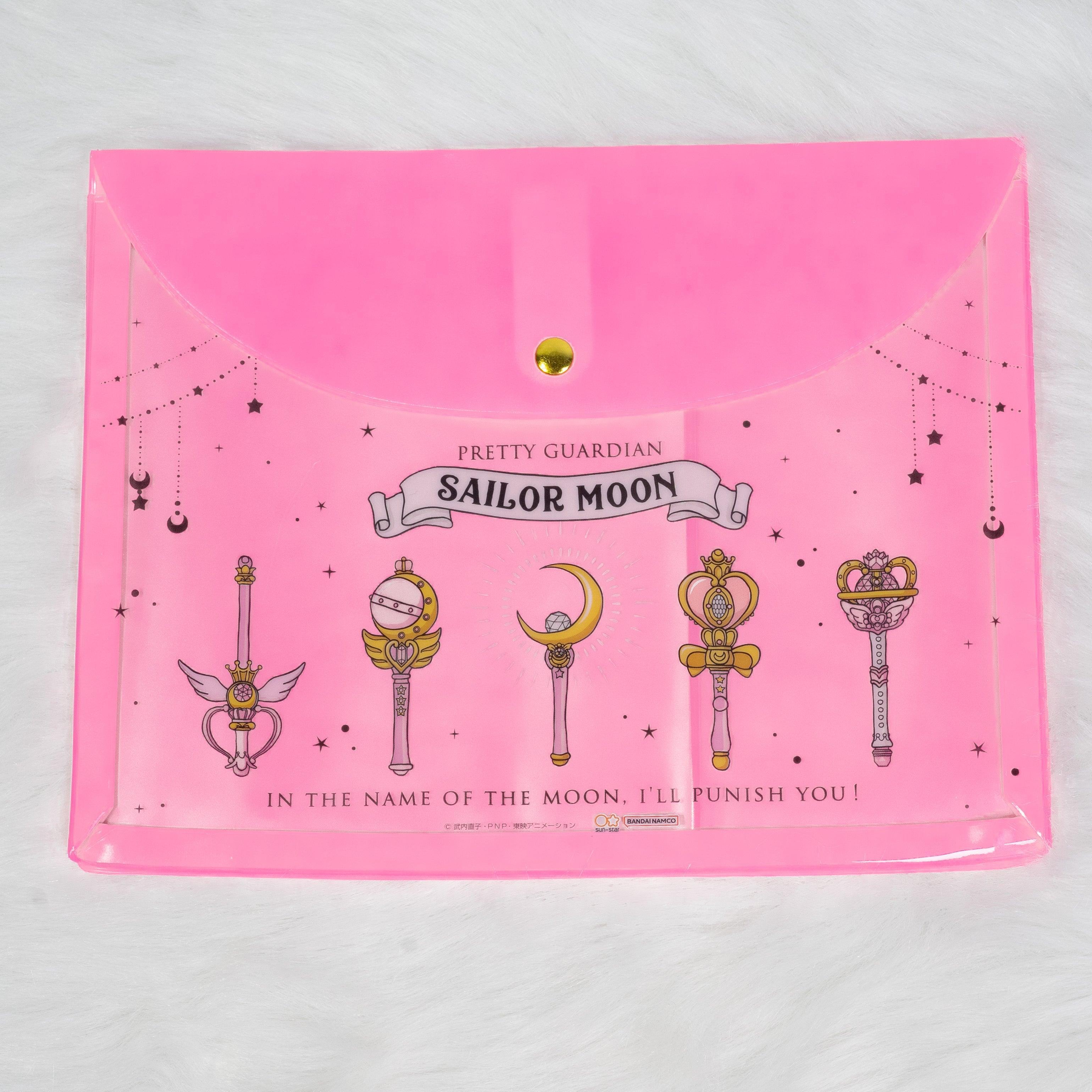 Sailor Moon 30th Anniversary Limited Series - A5 Flat Case with Button Closure (2 designs) - Sun-Star Stationery - Style A by Techo Treats Stationery