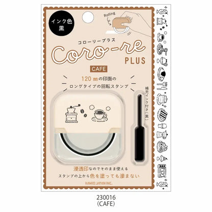 CORO-RE PLUS Rolling Stamp - CAFE - KAMIO JAPAN