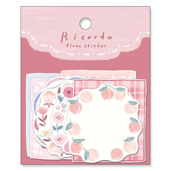 Ricordo Flake Sticker - Pink - Techo Treats