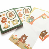 (2023 Winter Limited) Memo Pad - Cup and Bear - Techo Treats