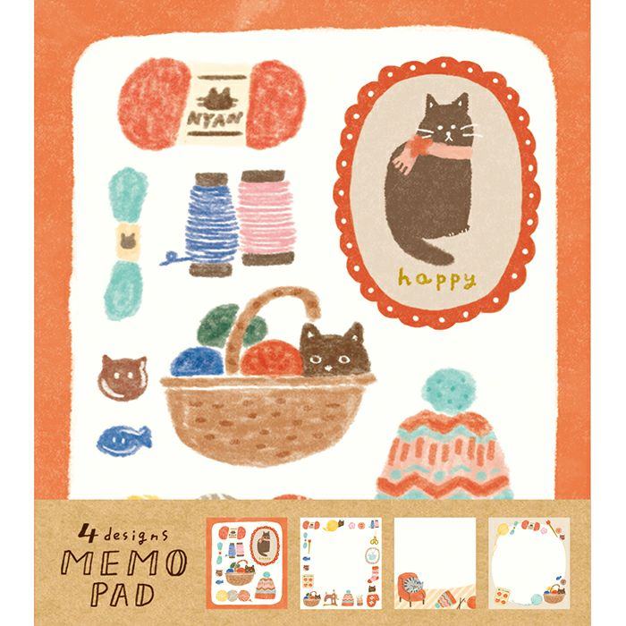 (2023 Winter Limited) Memo Pad - Wool and Cat - Techo Treats