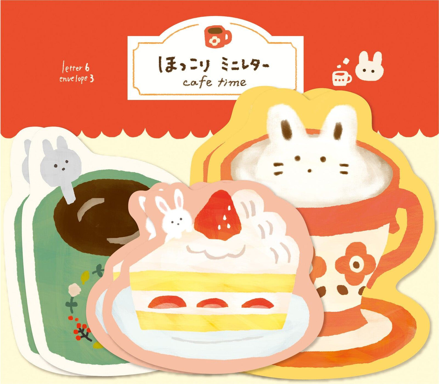 (2023 Winter Limited) Mini Letter Set - Rabbit Cafe - Techo Treats