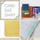 2024 Card Size Diary - Monthly - Navy - Techo Treats